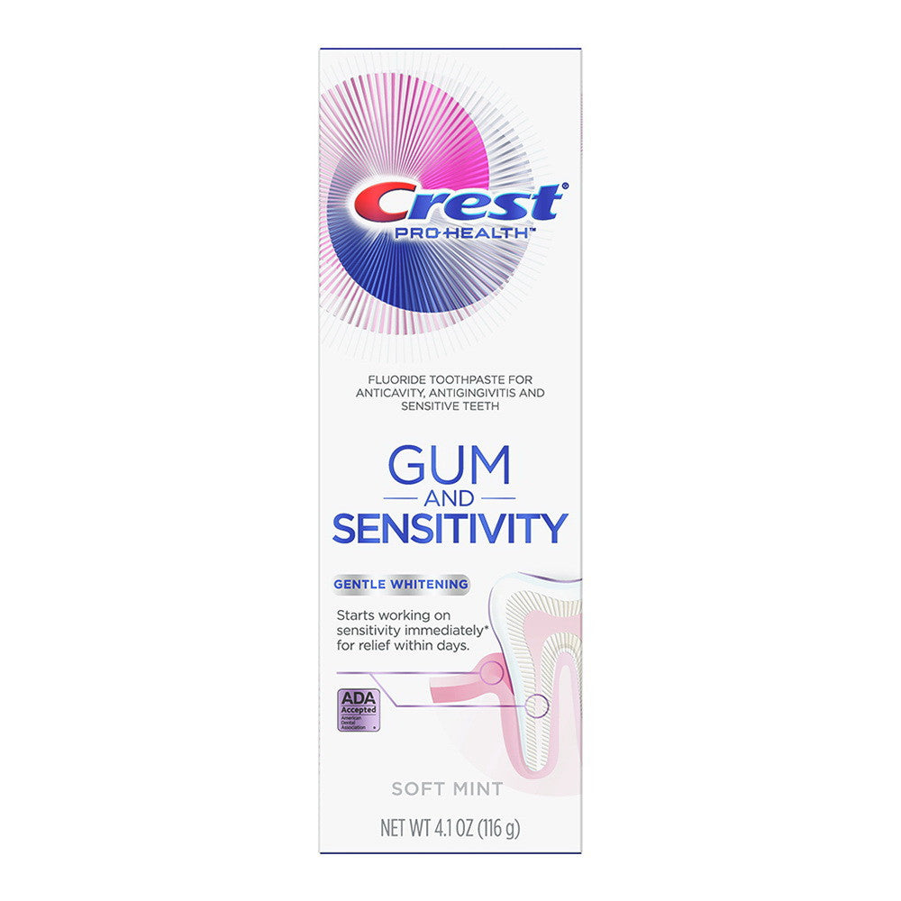 Crest Pro-Health Gum and Sensitivity Soft Mint Toothpaste, Gentle Whitening, 4.1 Oz